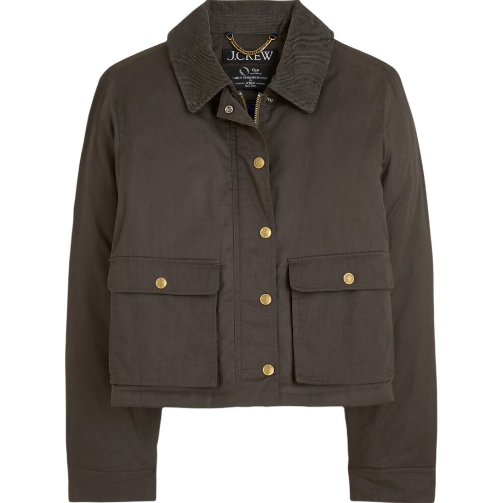 J. Crew Cropped Barn Jacket - Small - NWT - Picture 2 of 10